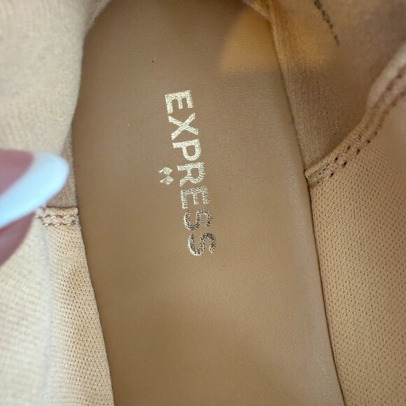 Express Women's Casual Comfort Slip On Pointed Loafer Flats Suede Pink - Picture 8 of 9